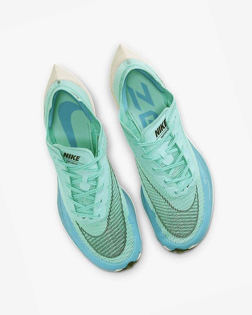 Zapatillas Running Nike ZoomX Vaporfly Next% 2 Hombre Verde Azules Blancas Negras | AR2575