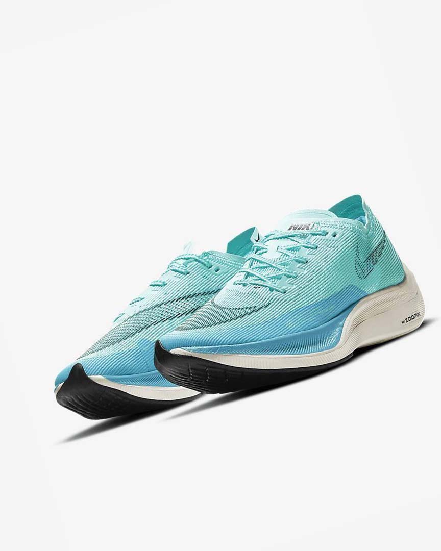 Zapatillas Running Nike ZoomX Vaporfly Next% 2 Hombre Verde Azules Blancas Negras | AR2575