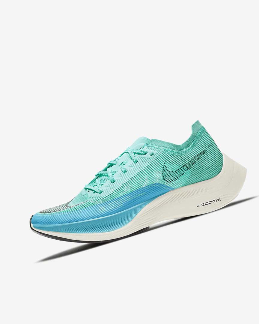 Zapatillas Running Nike ZoomX Vaporfly Next% 2 Mujer Verde Azules Blancas Negras | AR2577