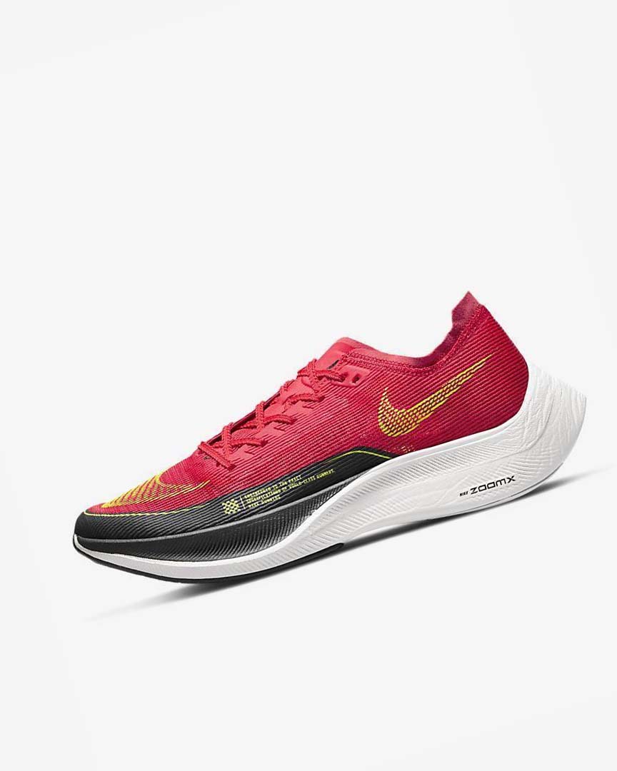 Zapatillas Running Nike ZoomX Vaporfly Next% 2 Hombre Rojas Gris Oscuro Blancas | AR2980