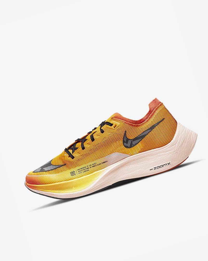 Zapatillas Running Nike ZoomX Vaporfly NEXT% 2 Ekiden Hombre Doradas Naranjas Negras | AR2989