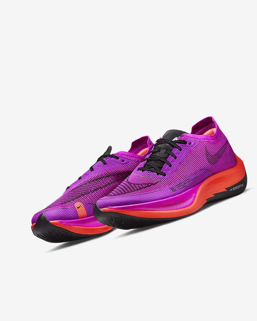 Zapatillas Running Nike ZoomX Vaporfly Next% 2 Mujer Moradas Rojas Gris Negras | AR4678