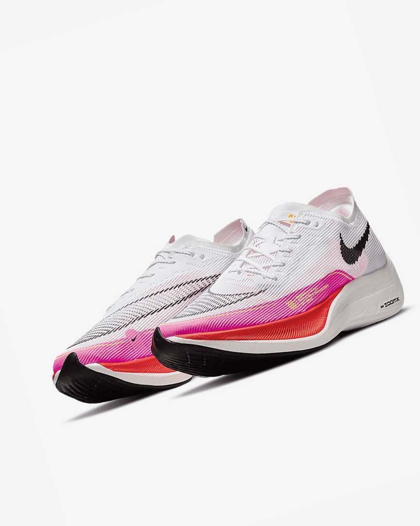 Zapatillas Running Nike ZoomX Vaporfly Next% 2 Hombre Blancas Rosas Negras | AR4801