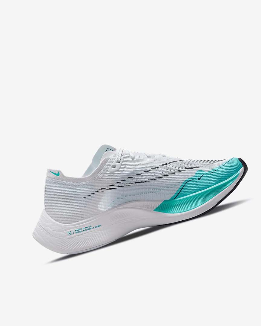 Zapatillas Running Nike ZoomX Vaporfly Next% 2 Mujer Blancas Verde Turquesa Negras | AR4947