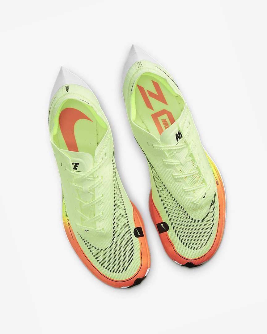 Zapatillas Running Nike ZoomX Vaporfly Next% 2 Hombre Naranjas Verde | AR4989