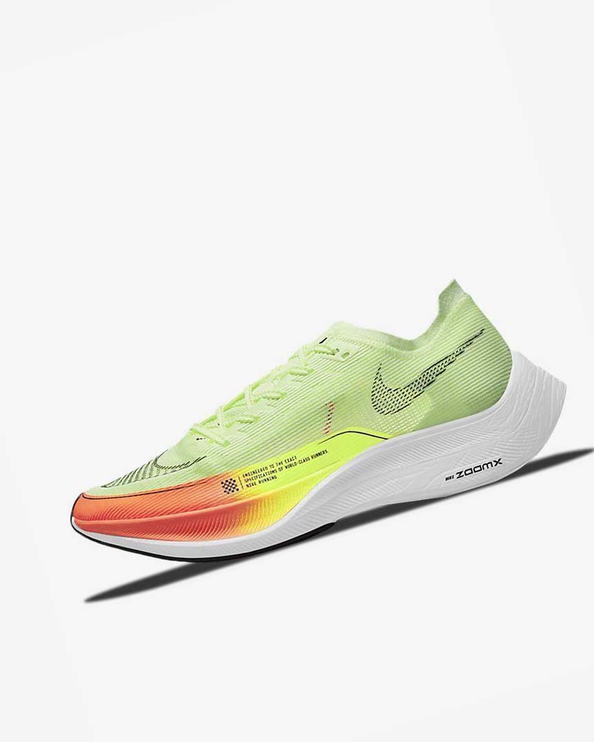 Zapatillas Running Nike ZoomX Vaporfly Next% 2 Hombre Naranjas Verde | AR4989