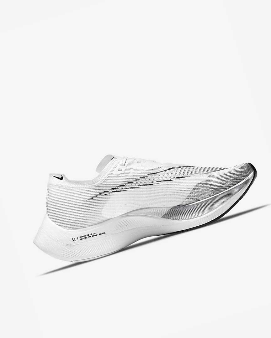 Zapatillas Running Nike ZoomX Vaporfly Next% 2 Hombre Blancas Metal Plateadas Negras | AR5121