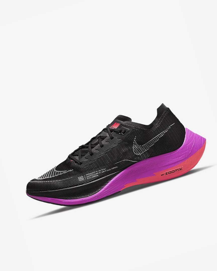 Zapatillas Running Nike ZoomX Vaporfly Next% 2 Hombre Negras Moradas Rojas | AR5394