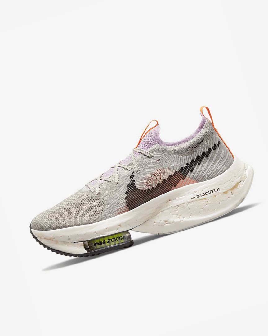 Zapatillas Running Nike Zoom Alphafly Next Nature Hombre Gris Rosas Blancas | AR1163