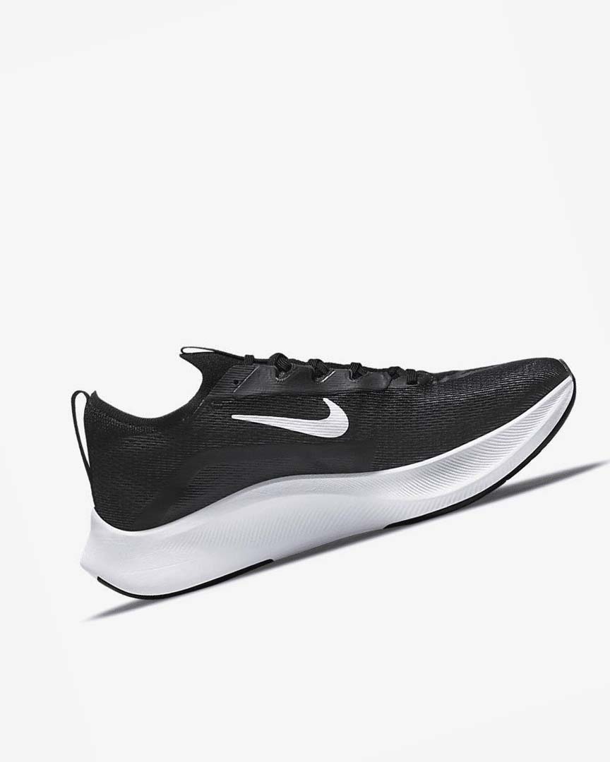 Zapatillas Running Nike Zoom Fly 4 Hombre Negras Blancas | AR3121