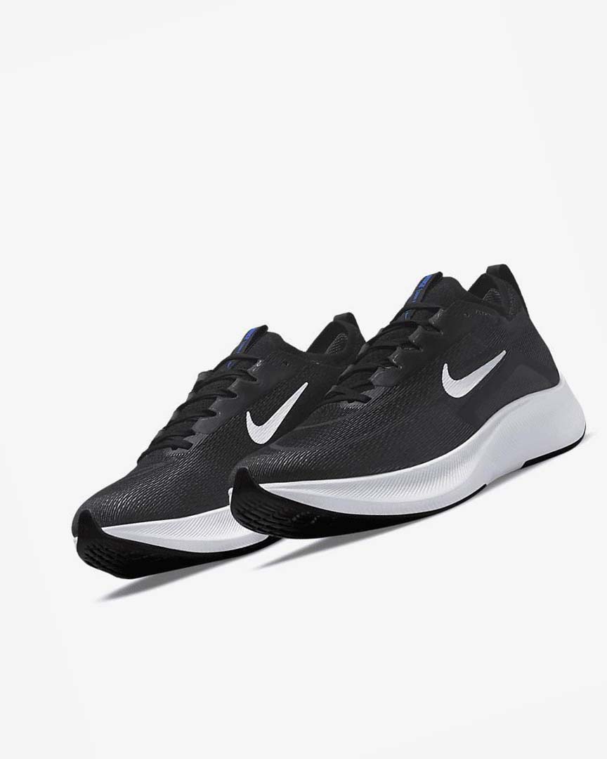 Zapatillas Running Nike Zoom Fly 4 Hombre Negras Blancas | AR3121