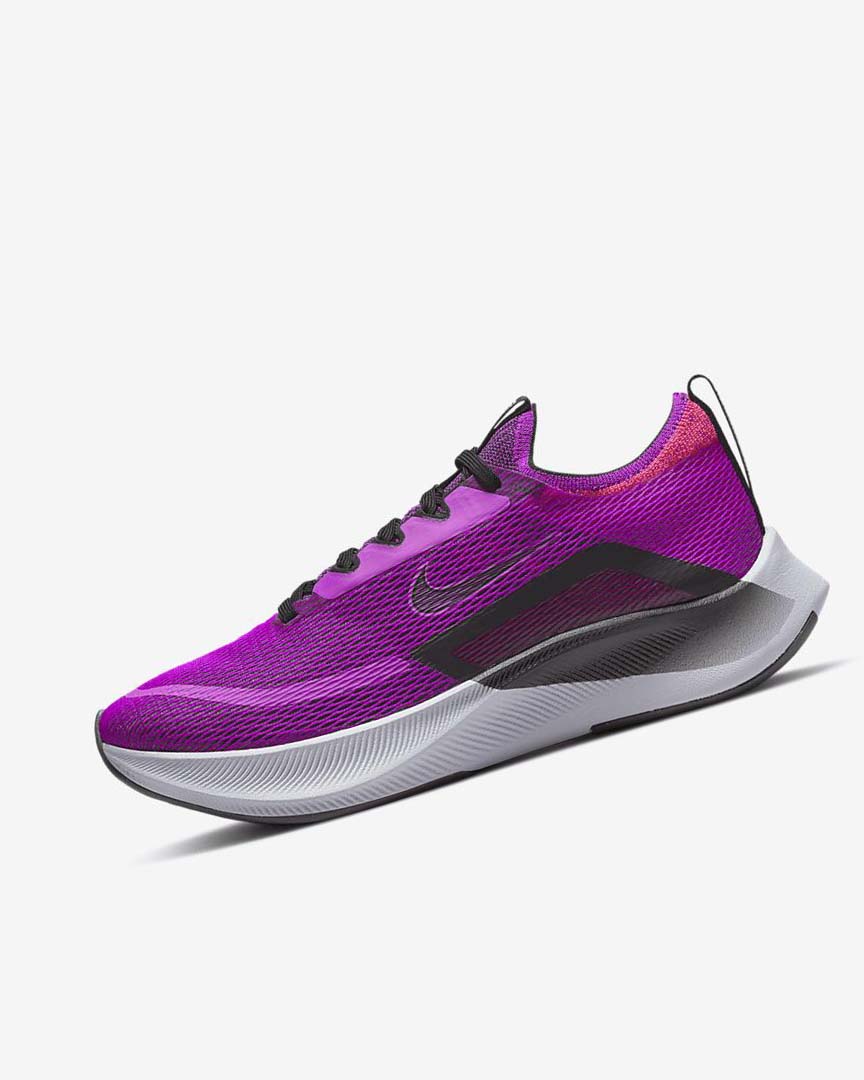 Zapatillas Running Nike Zoom Fly 4 Mujer Moradas Rojas Gris Negras | AR2447