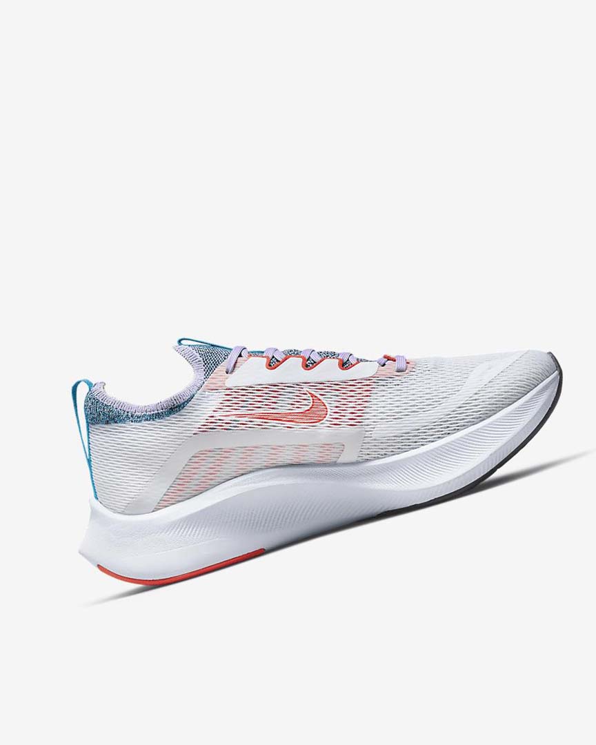 Zapatillas Running Nike Zoom Fly 4 Mujer Blancas Moradas Azules Naranjas | AR4502