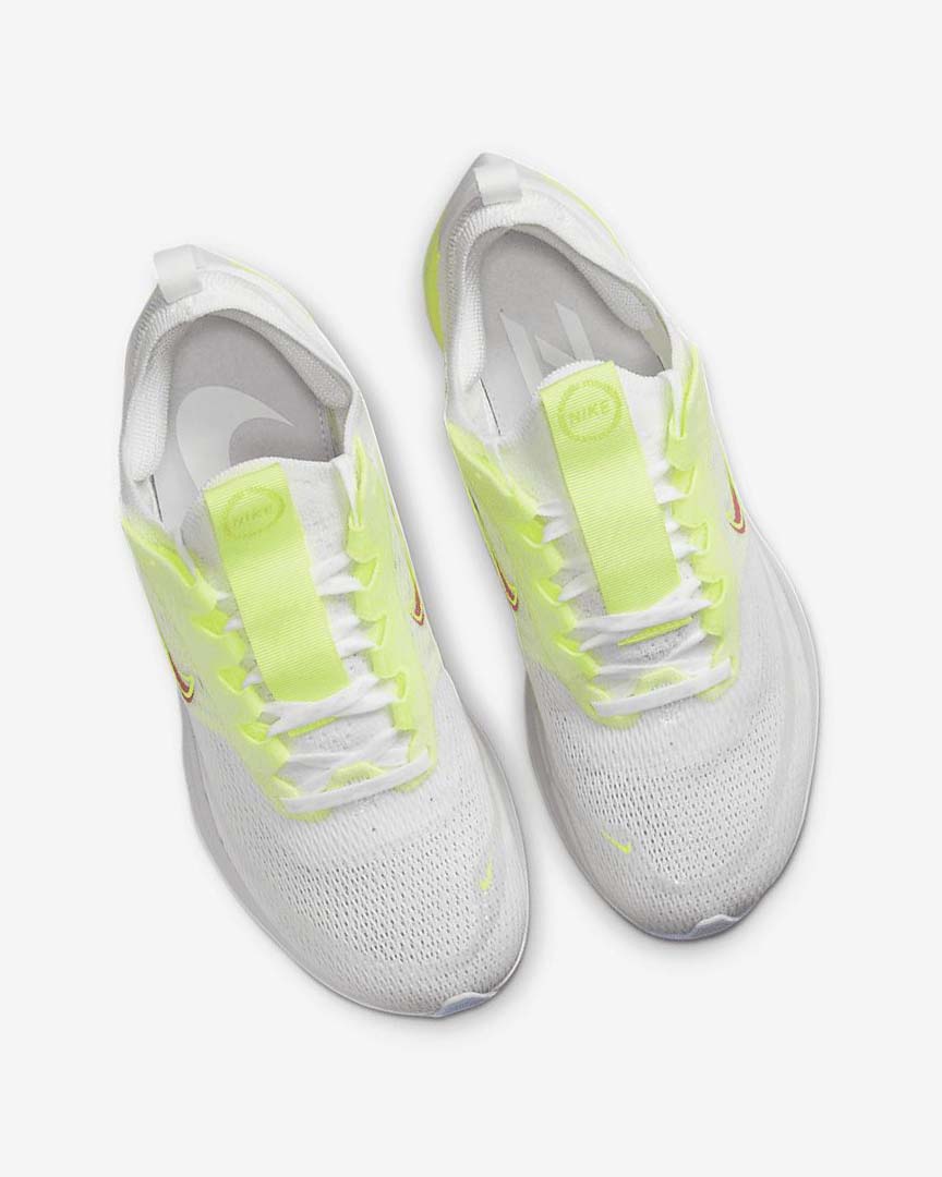 Zapatillas Running Nike Zoom Fly 4 Premium Mujer Blancas Verde Plateadas | AR5349