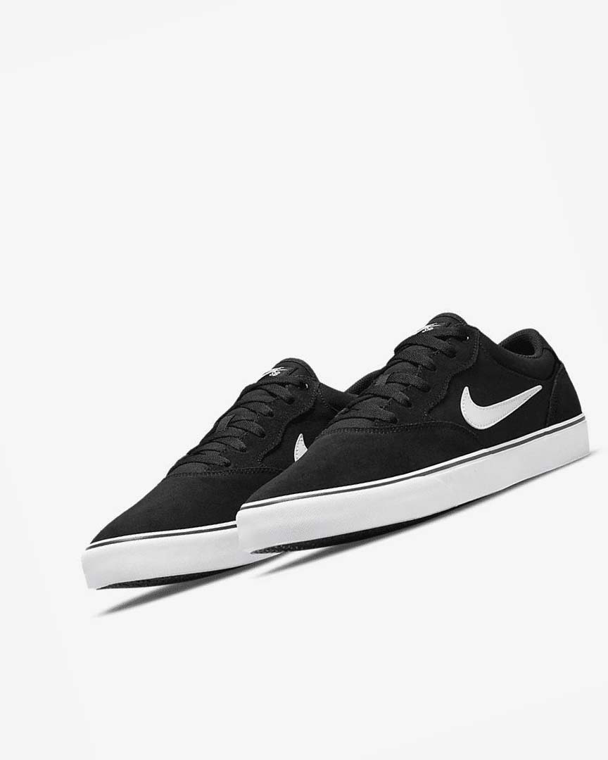 Zapatillas Skate Nike SB Chron 2 Hombre Negras Negras Blancas | AR5288