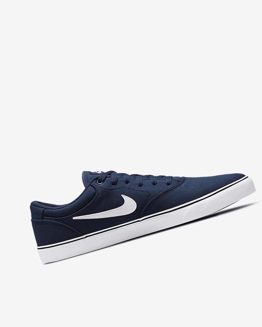 Zapatillas Skate Nike SB Chron 2 Lona Mujer Azul Marino Azul Marino Negras Blancas | AR3071