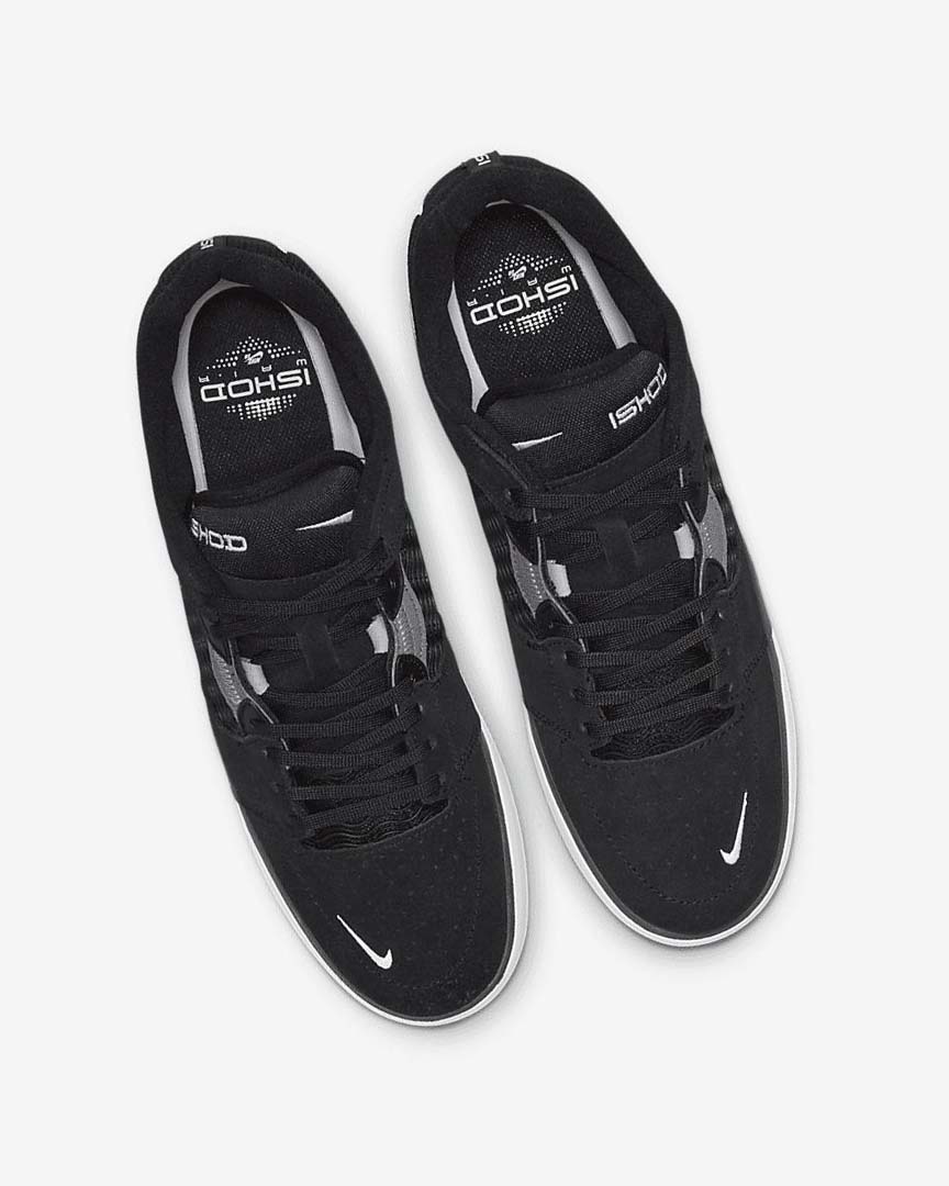 Zapatillas Skate Nike SB Ishod Wair Mujer Negras Gris Oscuro Negras Blancas | AR2240