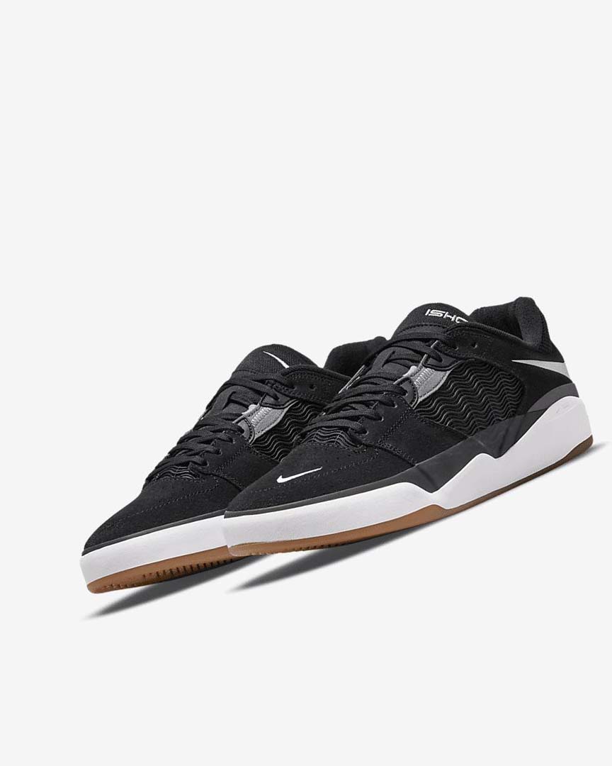 Zapatillas Skate Nike SB Ishod Wair Mujer Negras Gris Oscuro Negras Blancas | AR2240