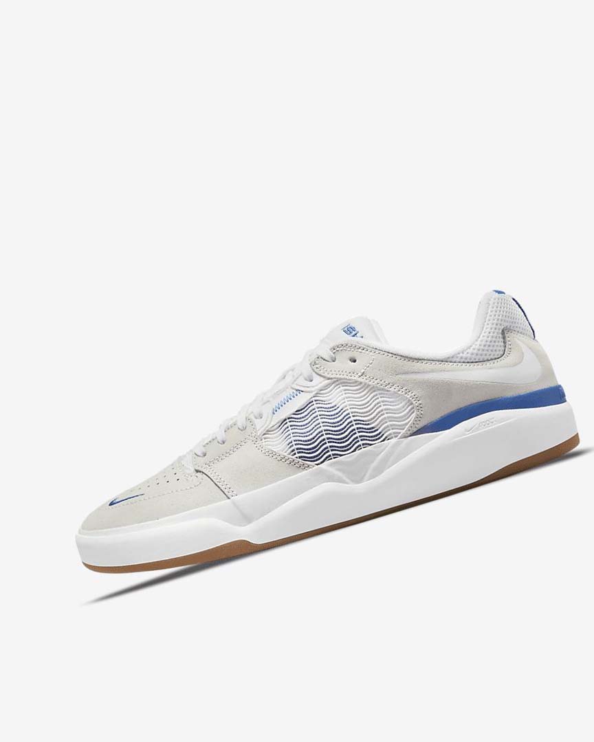 Zapatillas Skate Nike SB Ishod Wair Mujer Blancas Blancas Azul Real Blancas | AR2726