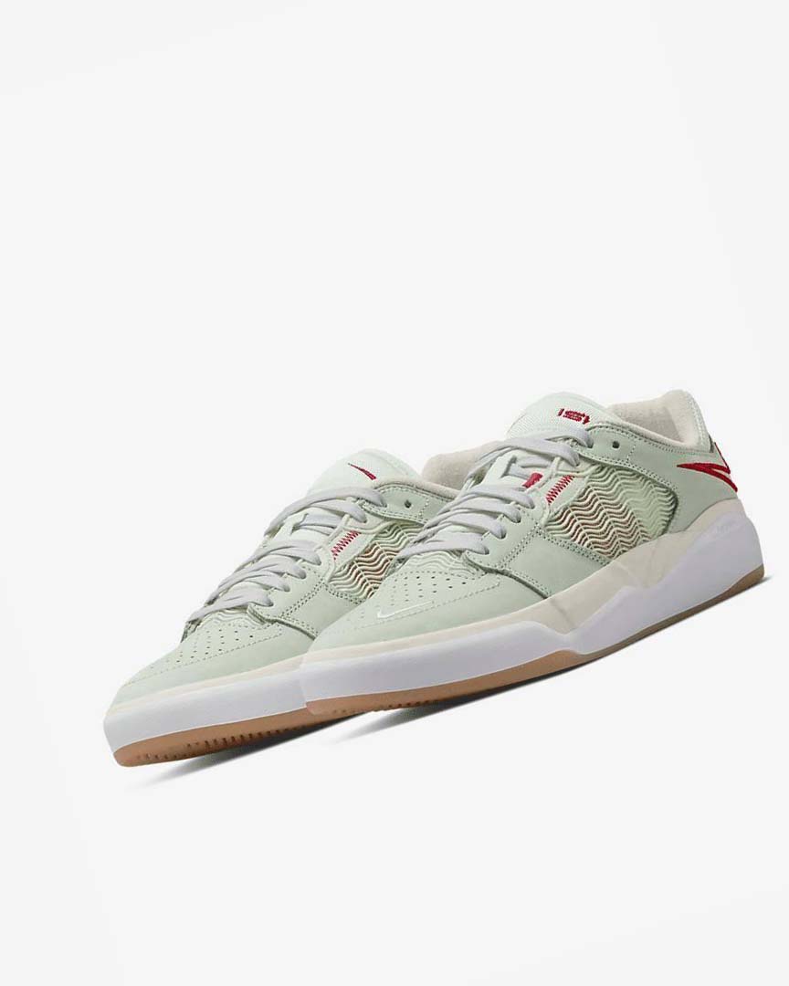 Zapatillas Skate Nike SB Ishod Wair Premium Hombre Verde Beige Claro Rojas | AR1144