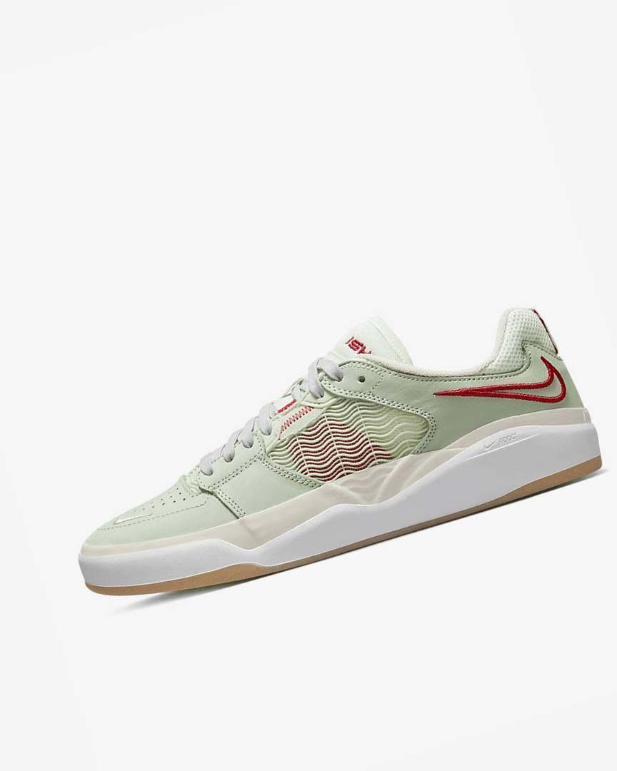 Zapatillas Skate Nike SB Ishod Wair Premium Hombre Verde Beige Claro Rojas | AR1144