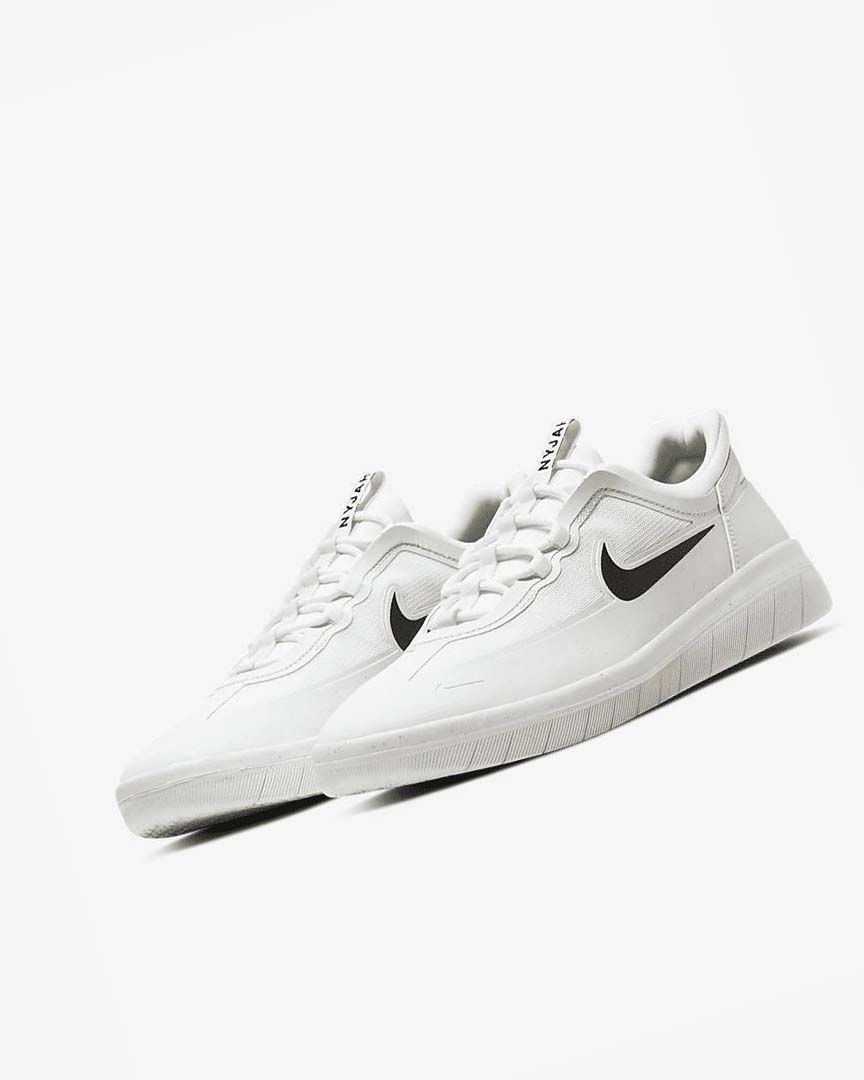 Zapatillas Skate Nike SB Nyjah Free 2 Hombre Blancas Blancas Blancas Negras | AR5033