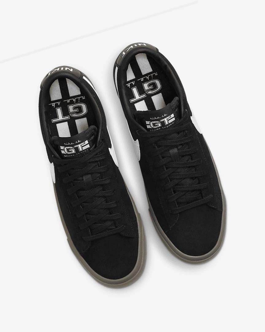 Zapatillas Skate Nike SB Zoom Blazer Low Pro GT Mujer Negras Negras Blancas Blancas | AR2387