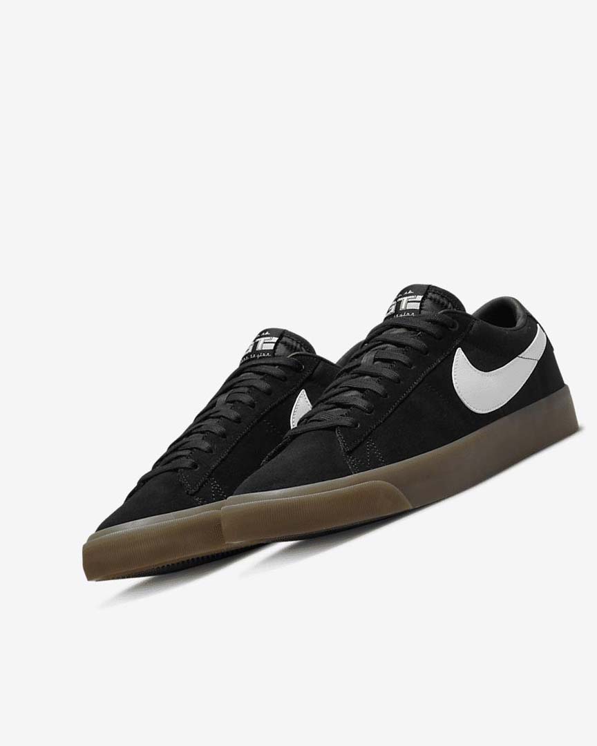 Zapatillas Skate Nike SB Zoom Blazer Low Pro GT Mujer Negras Negras Blancas Blancas | AR2387