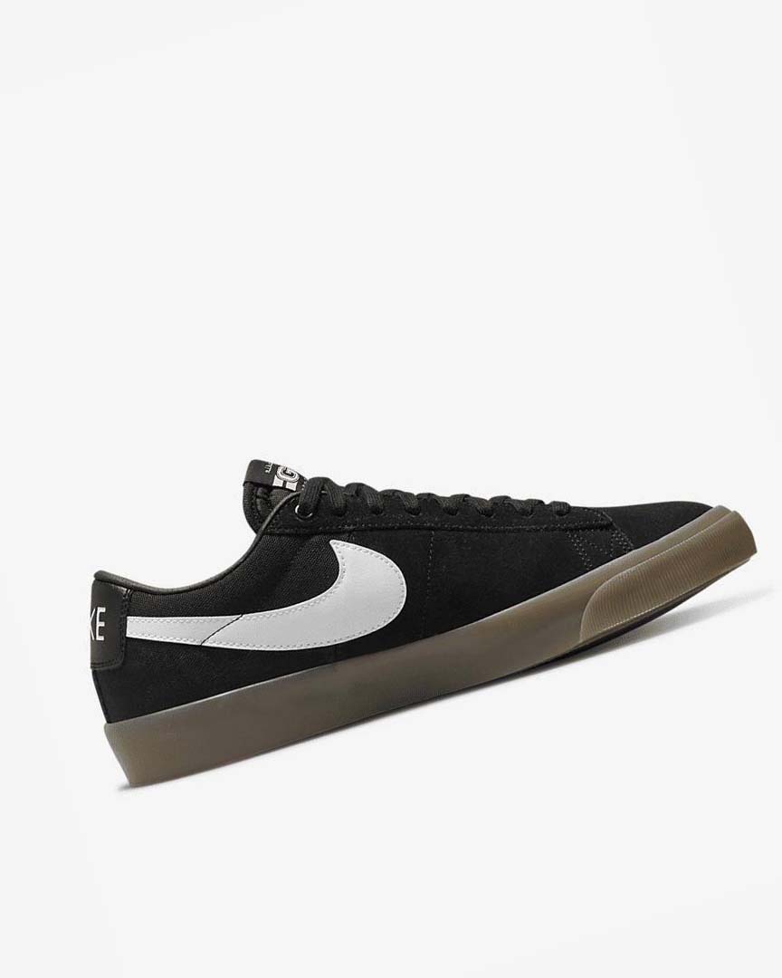 Zapatillas Skate Nike SB Zoom Blazer Low Pro GT Hombre Negras Negras Blancas Blancas | AR2806