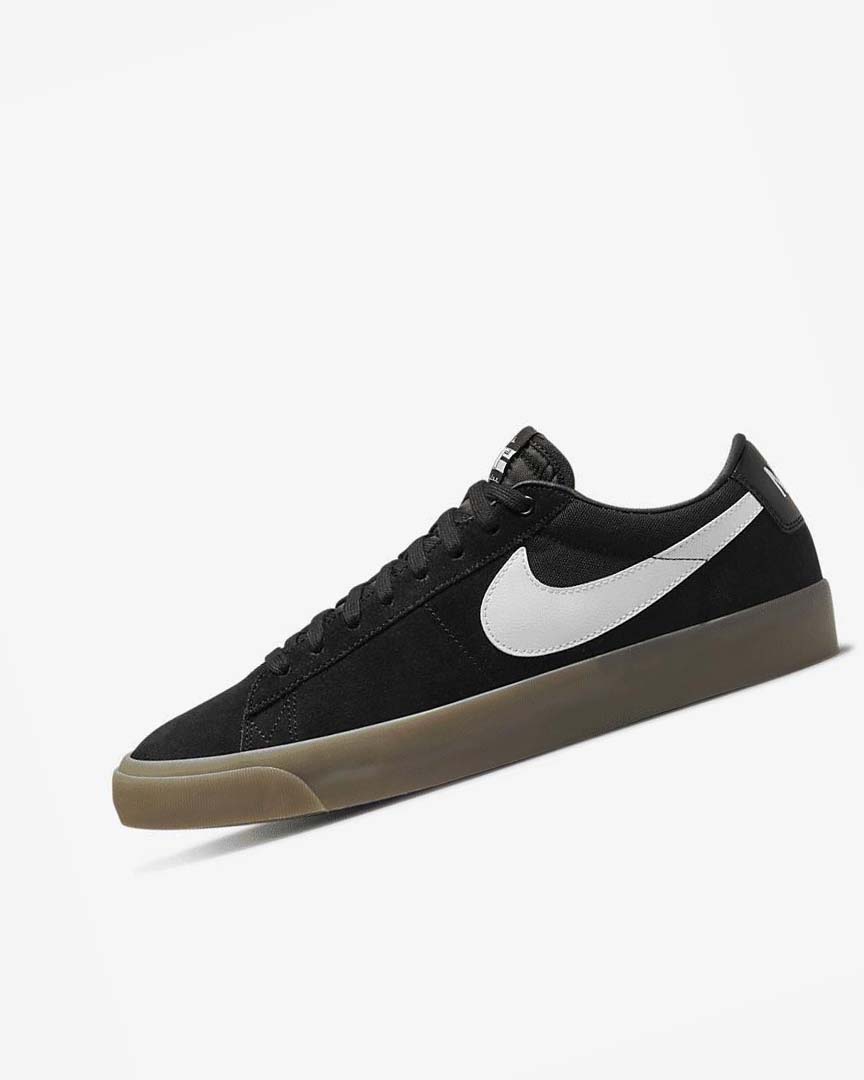 Zapatillas Skate Nike SB Zoom Blazer Low Pro GT Hombre Negras Negras Blancas Blancas | AR2806