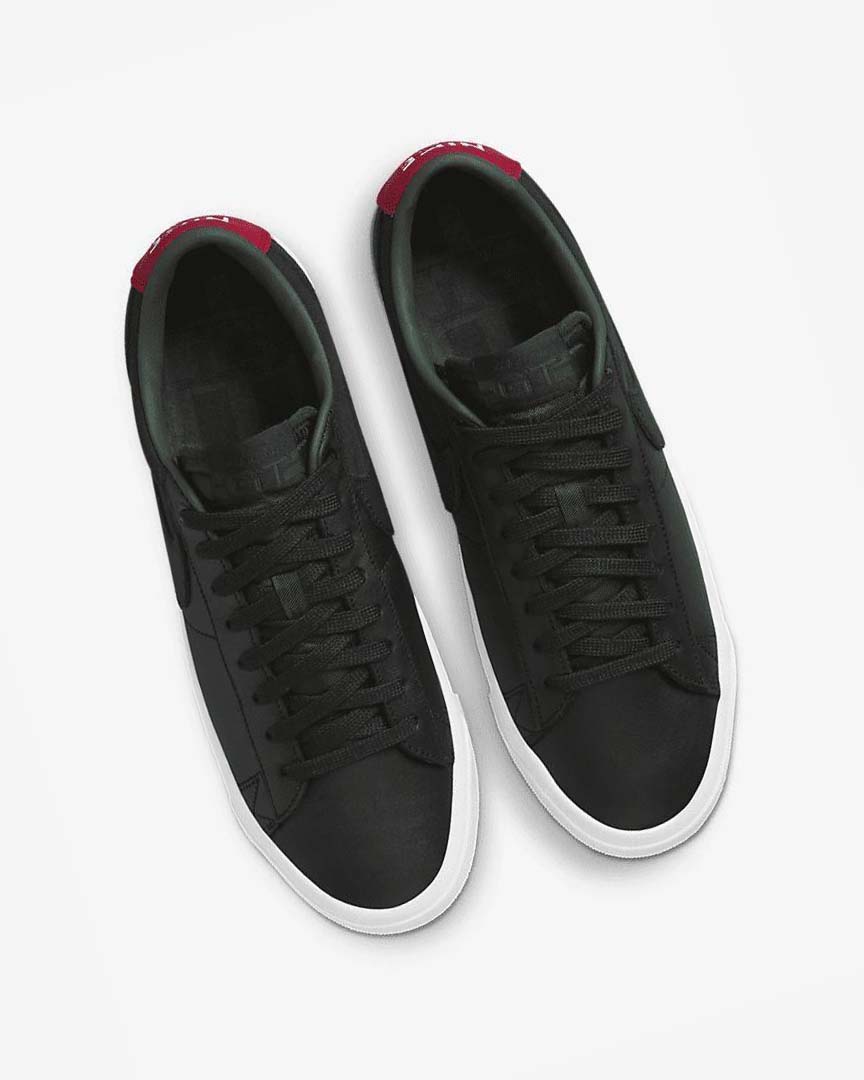 Zapatillas Skate Nike SB Zoom Blazer Low Pro GT Premium Hombre Negras Rojas Negras | AR5111