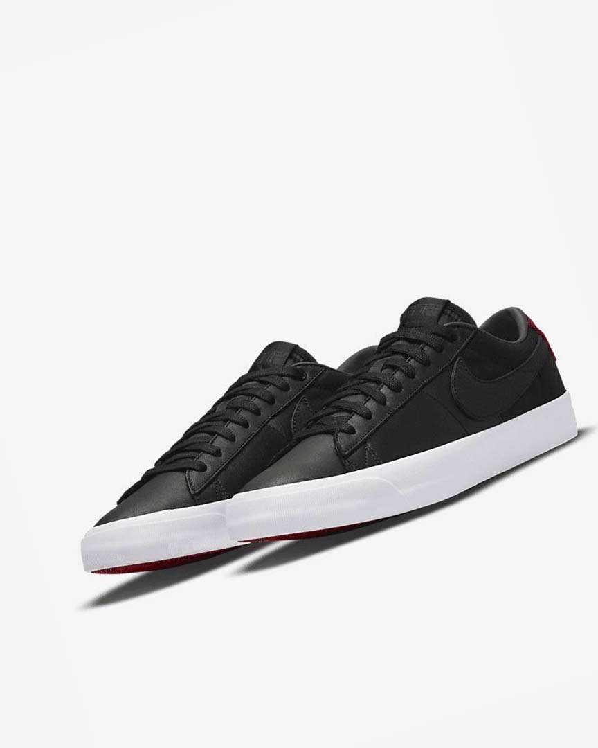 Zapatillas Skate Nike SB Zoom Blazer Low Pro GT Premium Hombre Negras Rojas Negras | AR5111