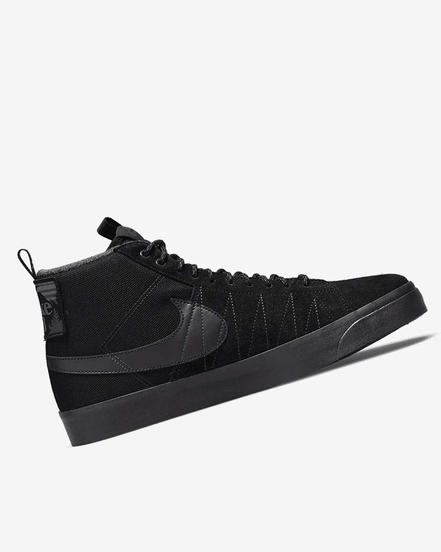 Zapatillas Skate Nike SB Zoom Blazer Mid PRM Mujer Negras Gris Oscuro Negras Negras | AR4584