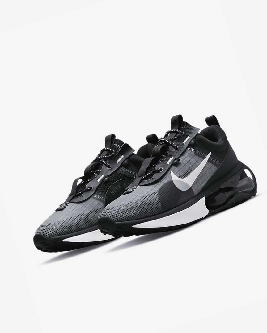 Zapatos Casuales Nike Air Max 2021 Hombre Negras Gris Blancas | AR2493