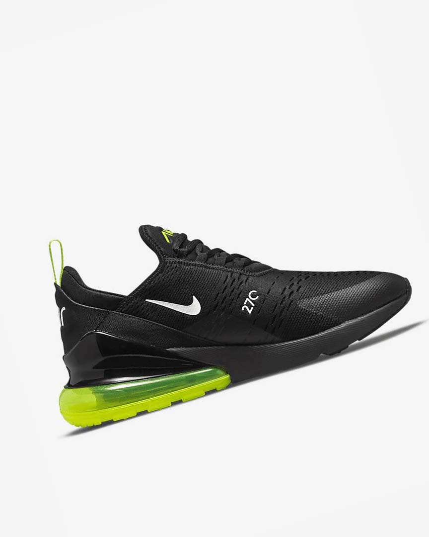 Zapatos Casuales Nike Air Max 270 Hombre Negras Plateadas Blancas | AR2252