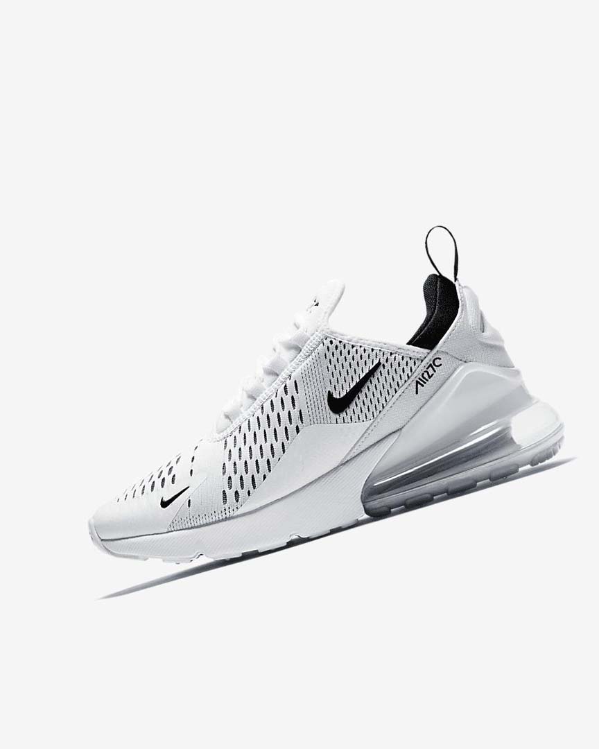 Zapatos Casuales Nike Air Max 270 Mujer Blancas Blancas Negras | AR1112