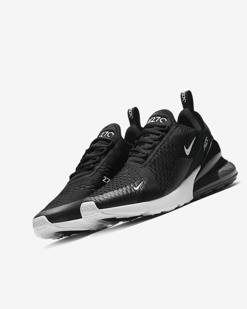 Zapatos Casuales Nike Air Max 270 Mujer Negras Blancas Gris Oscuro | AR2579