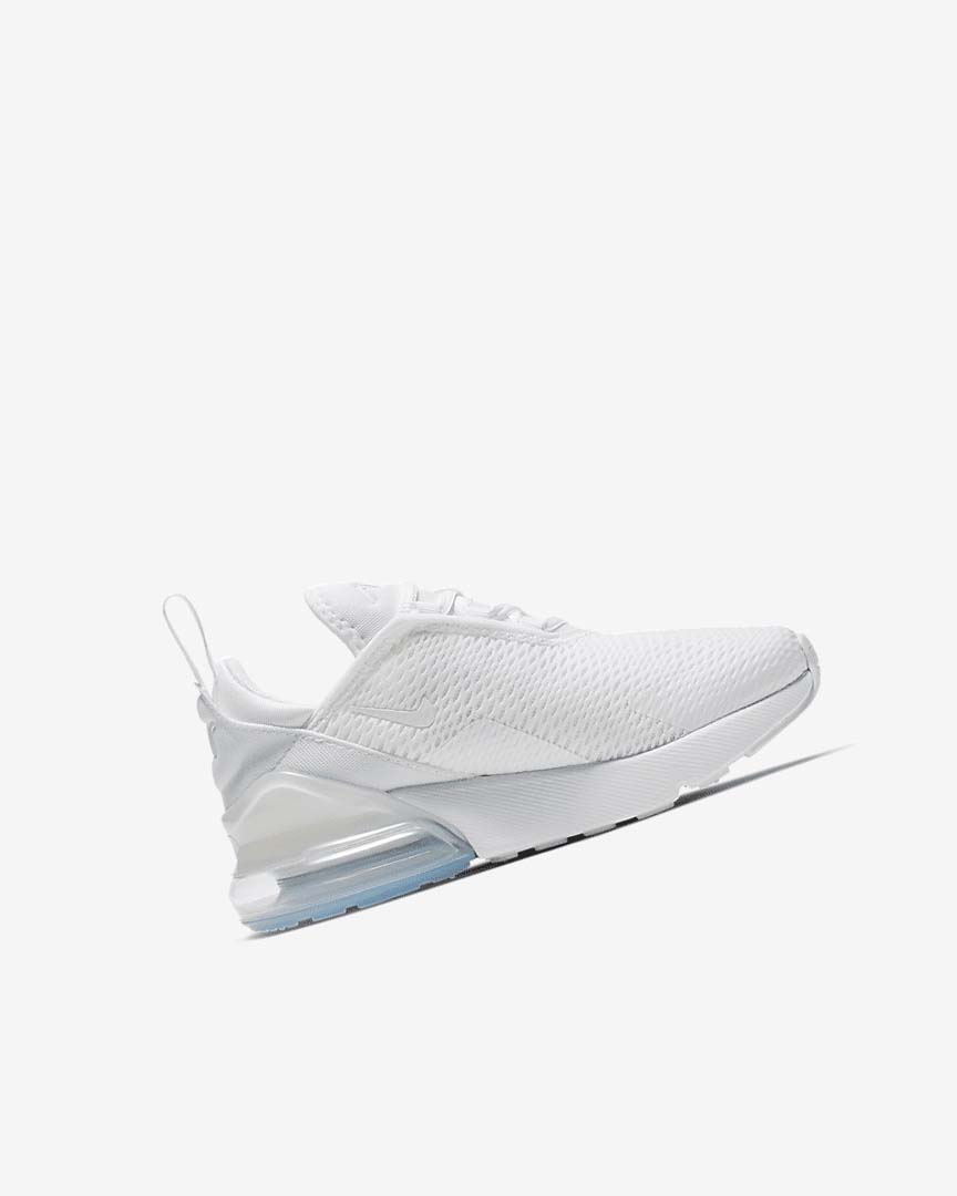 Zapatos Casuales Nike Air Max 270 Niña Blancas Metal Plateadas Blancas | AR1166