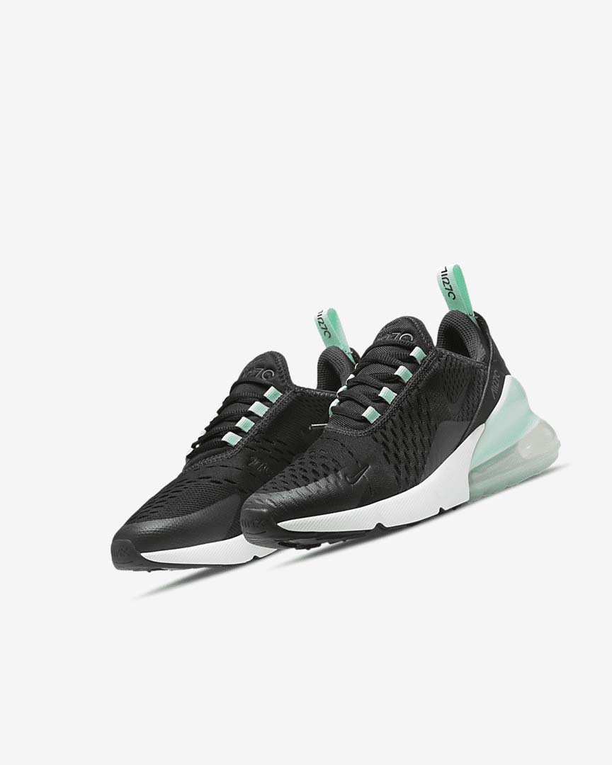 Zapatos Casuales Nike Air Max 270 Niña Blancas Verde Menta Negras | AR5501