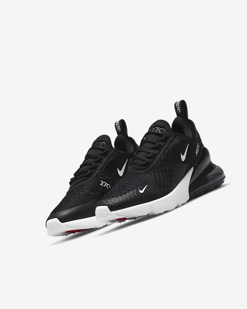 Zapatos Casuales Nike Air Max 270 Niña Negras Gris Oscuro Blancas | AR2808