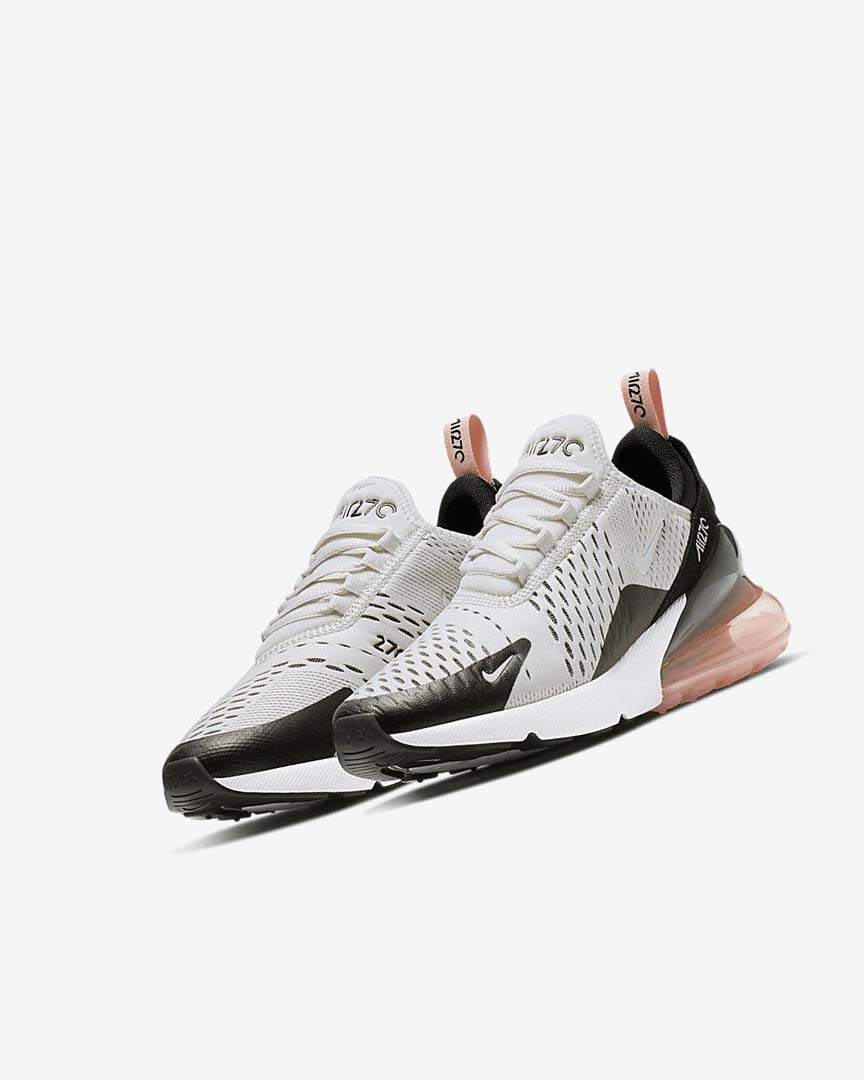 Zapatos Casuales Nike Air Max 270 Niña Plateadas Negras Coral Blancas | AR2938