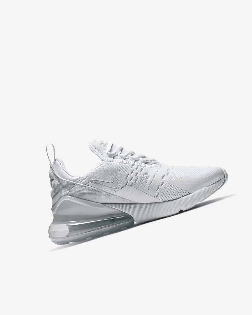 Zapatos Casuales Nike Air Max 270 Niño Blancas Metal Plateadas Blancas | AR5512