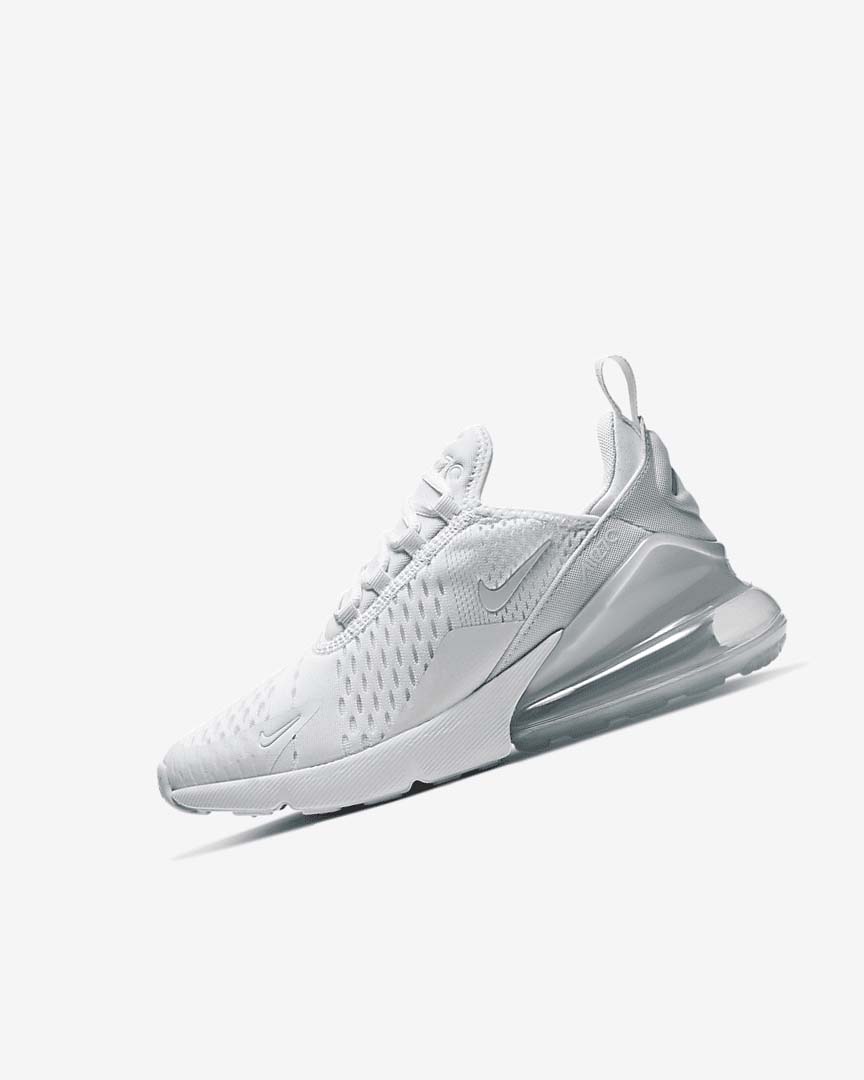 Zapatos Casuales Nike Air Max 270 Niño Blancas Metal Plateadas Blancas | AR5512