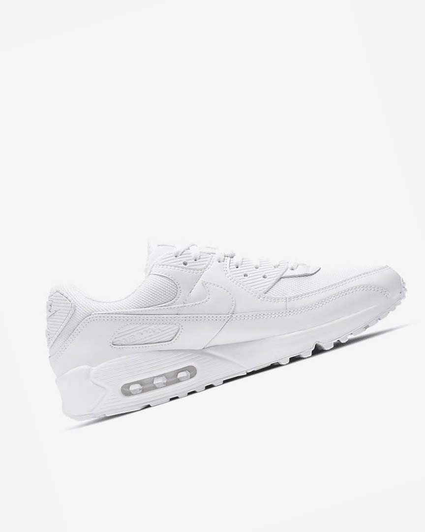 Zapatos Casuales Nike Air Max 90 Hombre Blancas Blancas Gris Blancas | AR2572