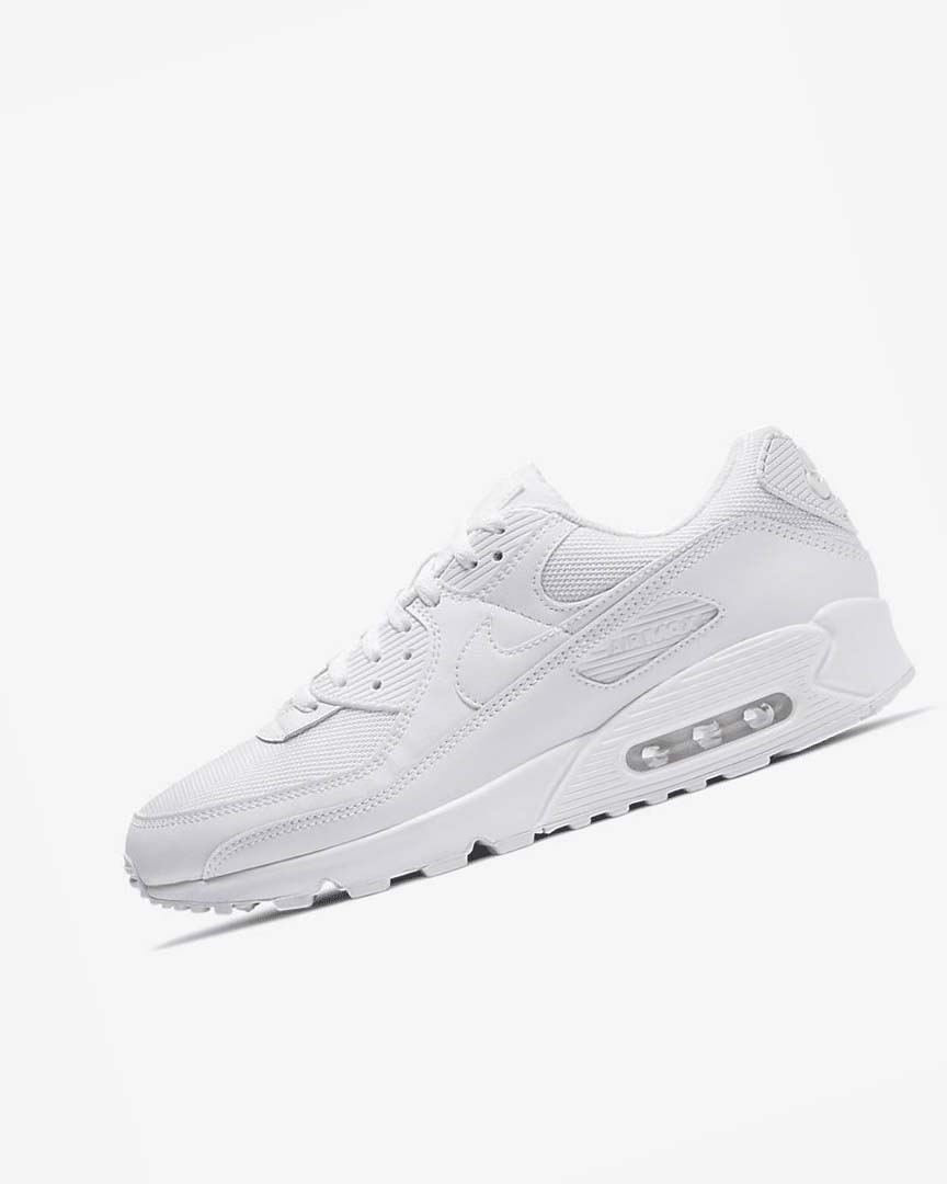 Zapatos Casuales Nike Air Max 90 Hombre Blancas Blancas Gris Blancas | AR2572