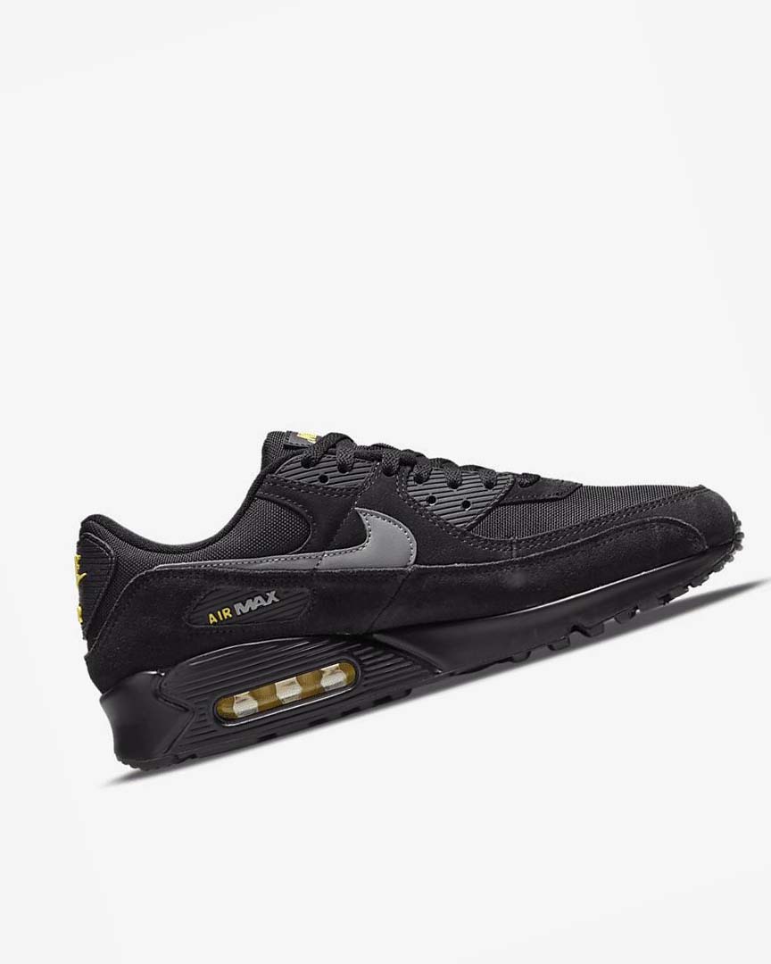 Zapatos Casuales Nike Air Max 90 Hombre Negras Amarillo Metal Gris | AR2904