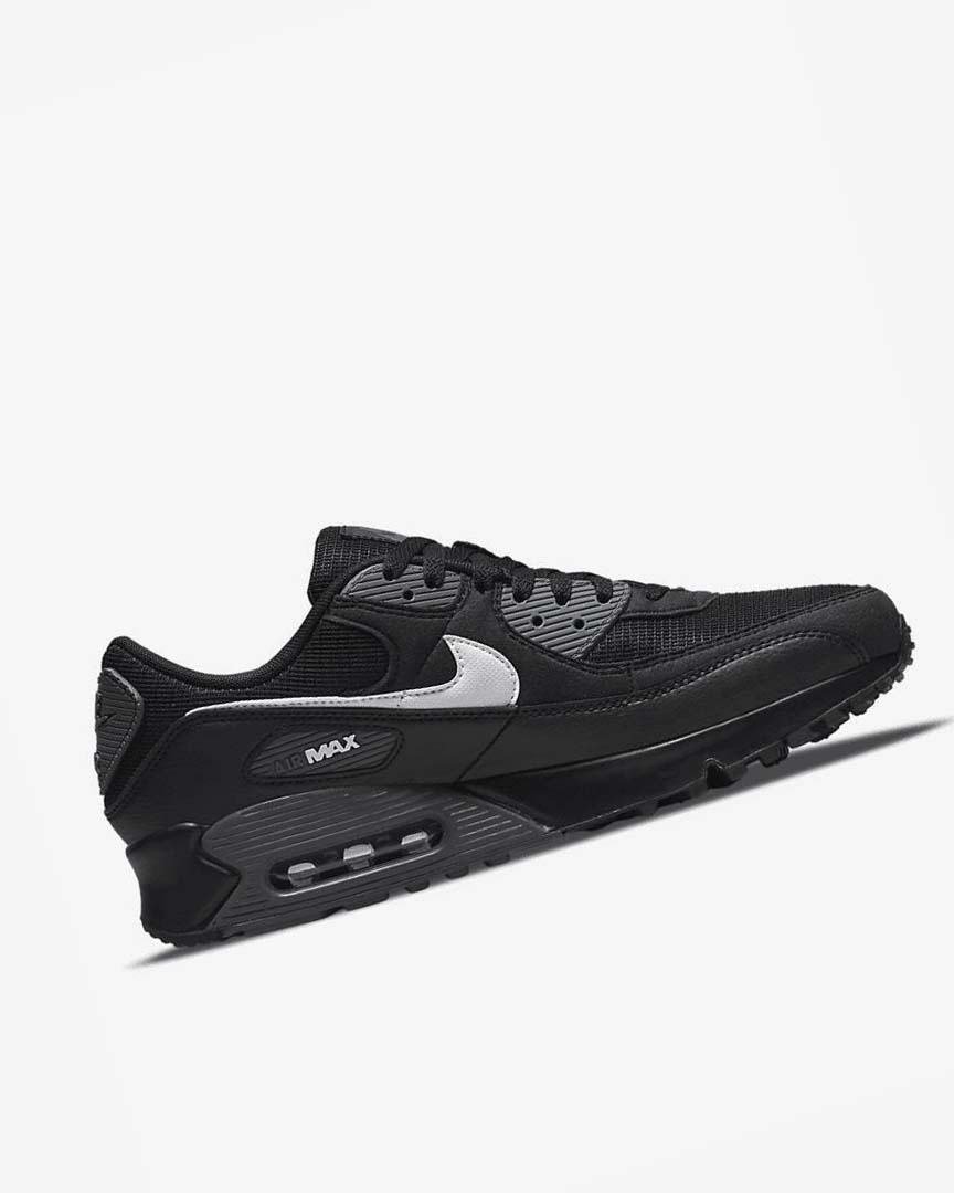 Zapatos Casuales Nike Air Max 90 Hombre Negras Gris Blancas | AR3190