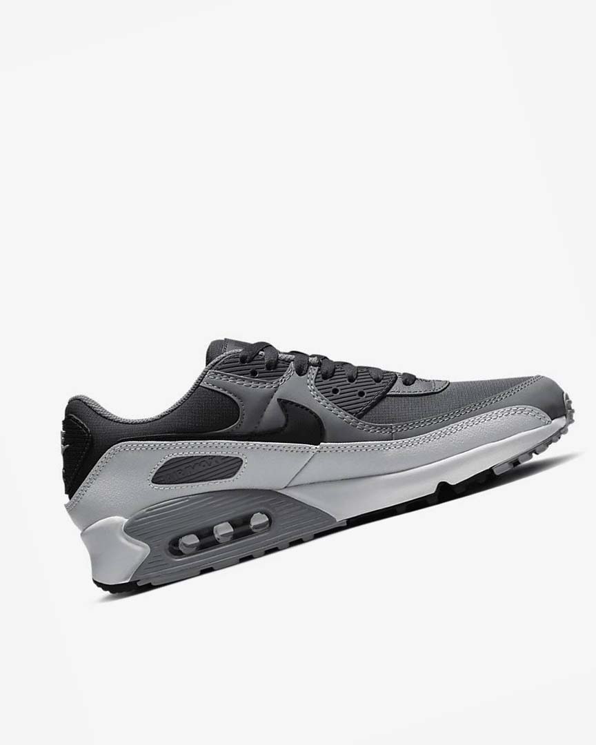 Zapatos Casuales Nike Air Max 90 Hombre Gris Oscuro Gris Oscuro Gris Negras | AR4948