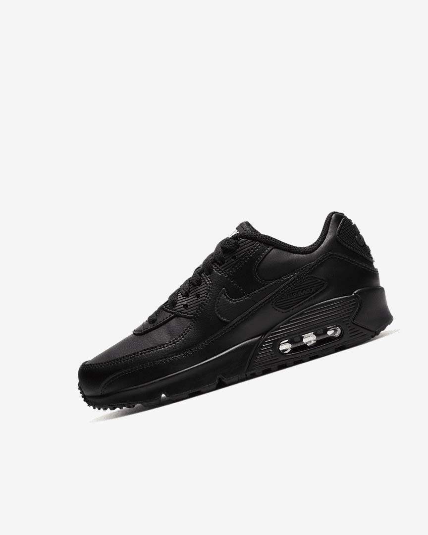 Zapatos Casuales Nike Air Max 90 LTR Niño Negras Negras Blancas Negras | AR2829