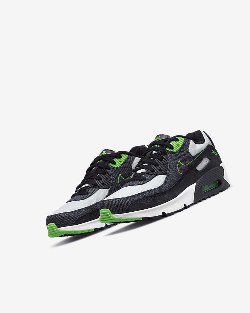 Zapatos Casuales Nike Air Max 90 LTR SE Niño Negras Verde Blancas Obsidian | AR2433